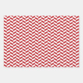 Papierblätter aus dunkelrotem, grünem und weißem H Geschenkpapier Set (Vorderseite)