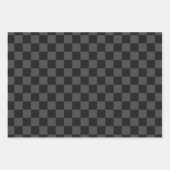 Papierblätter aus grauem und schwarzem Karton Geschenkpapier Set (Vorderseite 3)