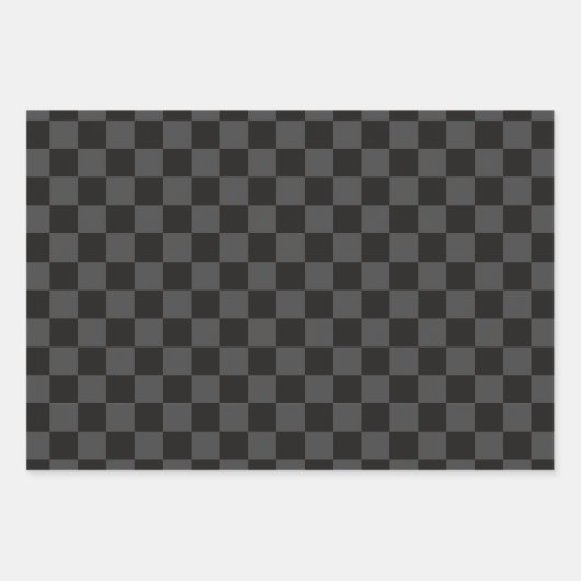 Papierblätter aus grauem und schwarzem Karton Geschenkpapier Set (Vorderseite 3)