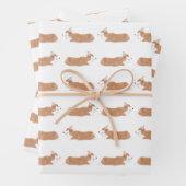 Papierblätter aus Korgi Geschenkpapier Set (Beispiel)