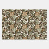 Papierblätter aus Leopard Geschenkpapier Set (Vorderseite)