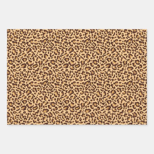 Papierblätter aus Leopard Geschenkpapier Set (Vorderseite 2)