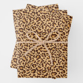 Papierblätter aus Leopard Geschenkpapier Set (Beispiel)