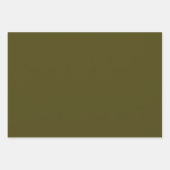 Papierblätter aus Olivgrün und Altspitze Geschenkpapier Set (Vorderseite 3)