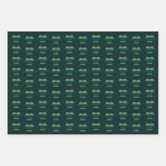 Papierblätter aus Riesenblättern Geschenkpapier Set (Vorderseite 3)