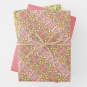 Papierblätter aus rosa Leaf Geschenkpapier Set (Beispiel)