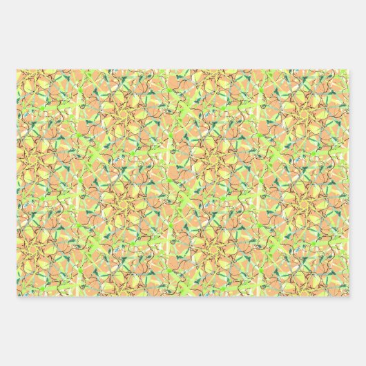 Papierblätter aus rosa Leaf Geschenkpapier Set (Vorderseite 3)