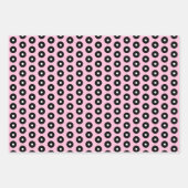 Papierblätter aus schwarz, rosa und weiß geschenkpapier set (Vorderseite)