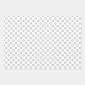 Papierblätter aus schwarz und weiß geschenkpapier set (Vorderseite)