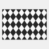Papierblätter aus schwarz und weiß geschenkpapier set (Vorderseite 2)