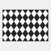 Papierblätter aus schwarz und weiß geschenkpapier set (Vorderseite)