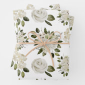 Papierblätter aus weißem Rosenholz Geschenkpapier Set (Beispiel)