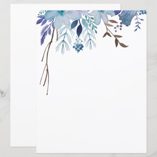 Papierblätter - Blues im Sommer (Vorne/Hinten)