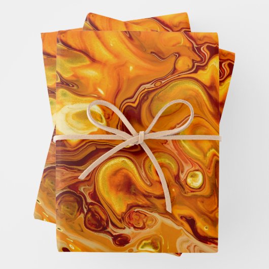 Papierblätter für abstrakte Kunst Geschenkpapier Set (Beispiel)