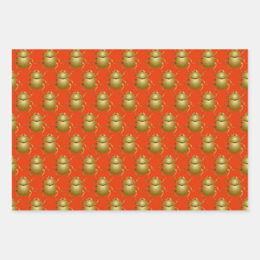 Papierblätter für alte ägyptische Verpackungen Geschenkpapier Set (Vorderseite)