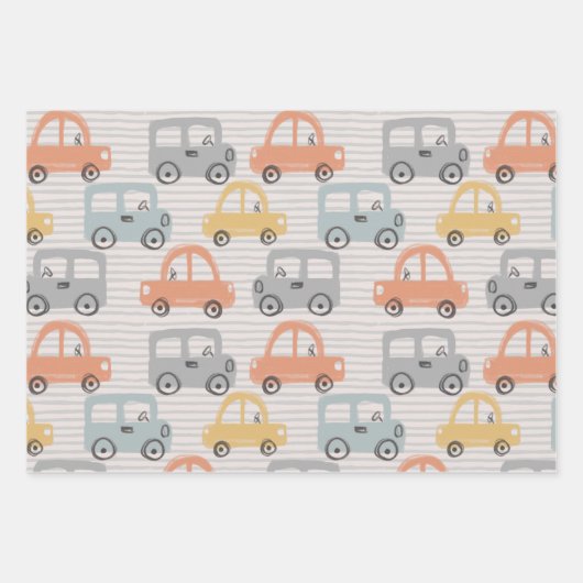 Papierblätter für Autos Geschenkpapier Set (Vorderseite 3)