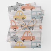 Papierblätter für Autos Geschenkpapier Set (Beispiel)