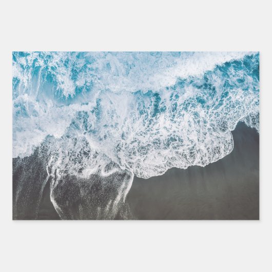 Papierblätter für Beach Vibes Geschenkpapier Set (Vorderseite)