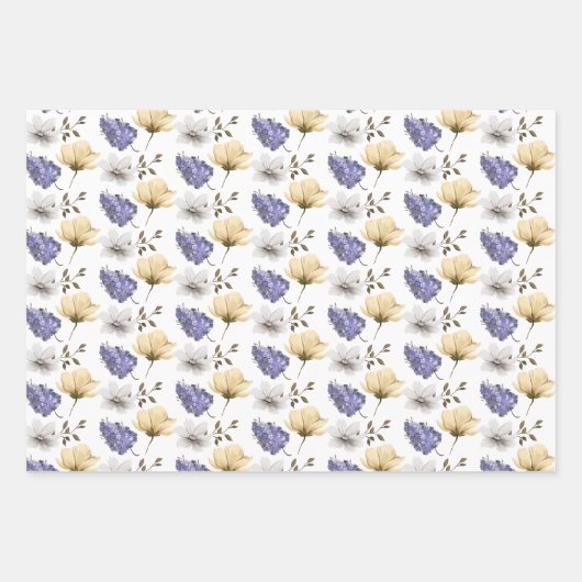 Papierblätter für Blumenbearbeitung Geschenkpapier Set (Vorderseite)