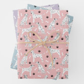 Papierblätter für Dalmatiner und Knochen Geschenkpapier Set (Beispiel)
