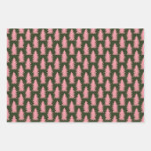 Papierblätter für den Urlaub in Rosa Geschenkpapier Set (Vorderseite)