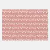 Papierblätter für die Bäckerei des Weihnachtsmanns Geschenkpapier Set (Vorderseite 3)