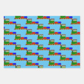 Papierblätter für die Konstruktion von Kleinzügen Geschenkpapier Set (Vorderseite 2)