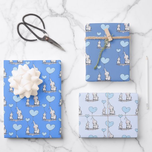 Papierblätter für die Liebe Geschenkpapier Set (Vorderseite)