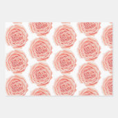 Papierblätter für die Rose Peach Geschenkpapier Set (Vorderseite 2)