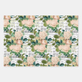 Papierblätter für die Rose Peach Geschenkpapier Set (Vorderseite 2)