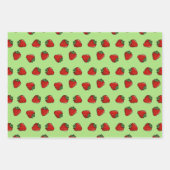 Papierblätter für Erdbeeren-Symbol-Muster Geschenkpapier Set (Vorderseite 2)