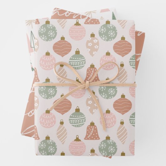 Papierblätter für Festtage Geschenkpapier Set (Beispiel)