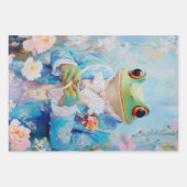 Papierblätter für Froschfräse Geschenkpapier Set (Vorderseite 2)