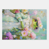 Papierblätter für Froschfräse Geschenkpapier Set (Vorderseite 2)