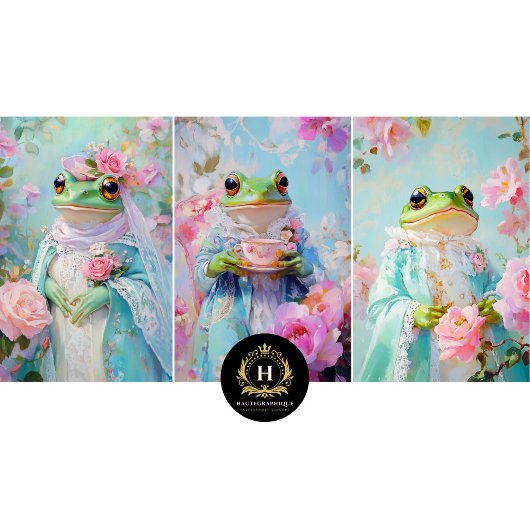 Papierblätter für Froschfräse Geschenkpapier Set