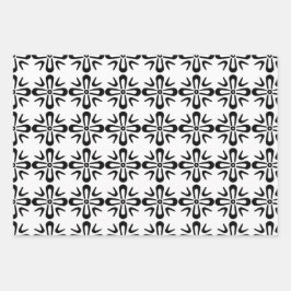 Papierblätter für geometrische Bedruckungen mit Se Geschenkpapier Set