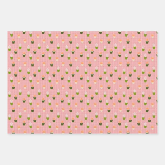 Papierblätter für gepolsterte Pflanze Geschenkpapier Set (Vorderseite 3)