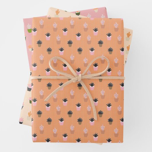 Papierblätter für gepolsterte Pflanze Geschenkpapier Set (Beispiel)