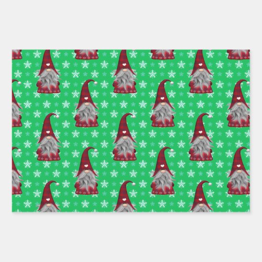 Papierblätter für Gnome Geschenkpapier Set (Vorderseite 3)