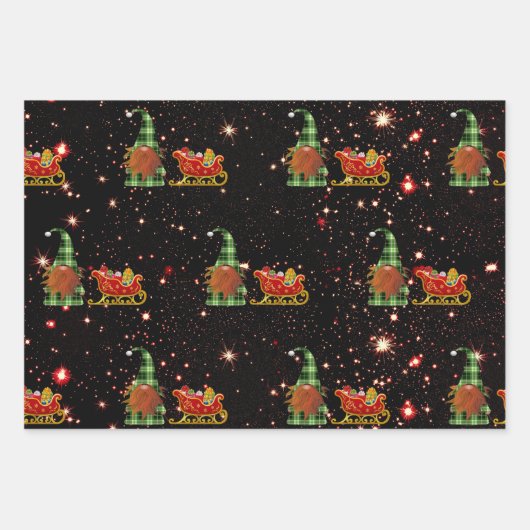 Papierblätter für Gnome Geschenkpapier Set (Vorderseite 2)