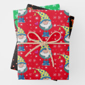 Papierblätter für Gnome Geschenkpapier Set (Beispiel)