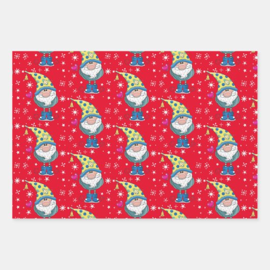 Papierblätter für Gnome Geschenkpapier Set (Vorderseite)