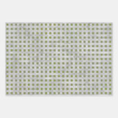 Papierblätter für graue und graue Geometrie Geschenkpapier Set (Vorderseite 3)