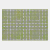 Papierblätter für graue und graue Geometrie Geschenkpapier Set (Vorderseite)