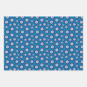 Papierblätter für griechisches Eye Muster Geschenkpapier Set (Vorderseite 2)