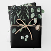 Papierblätter für grüne Filialen Geschenkpapier Set (Beispiel)