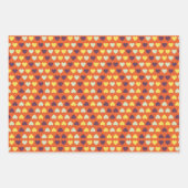 Papierblätter für Herbst-Herz Geschenkpapier Set (Vorderseite 2)