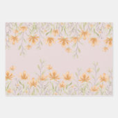 Papierblätter für hübsche Wildblume Geschenkpapier Set (Vorderseite 3)