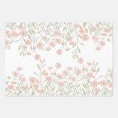 Papierblätter für hübsche Wildblume Geschenkpapier Set (Vorderseite)