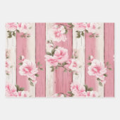 Papierblätter für hübsches rosa Shabby Chic Geschenkpapier Set (Vorderseite)